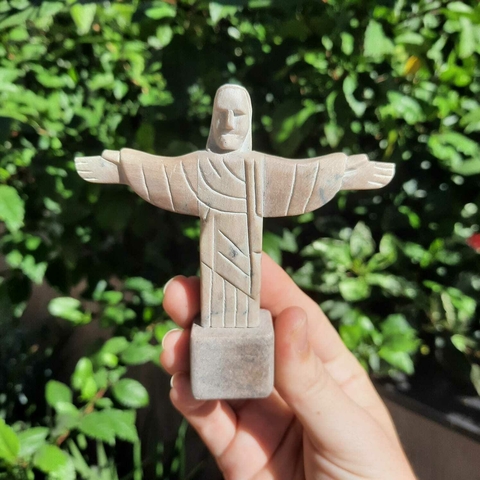 Estátua Cristo - Pedra Sabão - P