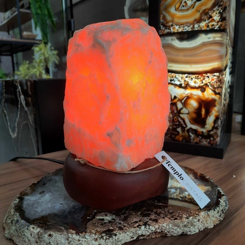 LUMINÁRIA CALCITA LARANJA - G