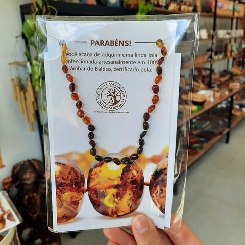 COLAR AMBAR - BEBÊ - 33CM