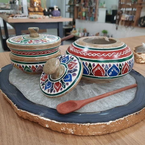 FARINHEIRA DECORADA - PEDRA SABÃO