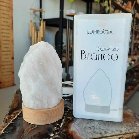 LUMINÁRIA MINI NA CAIXA - QUARTZO BRANCO