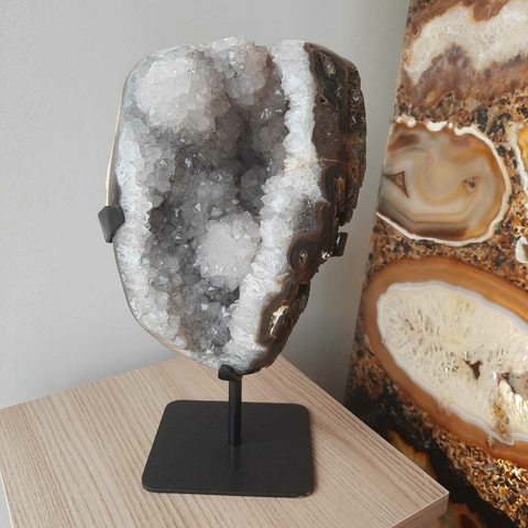 GEODO FORMA LIVRE POLIDO COM BASE - PEÇA#7 - 3,43KG