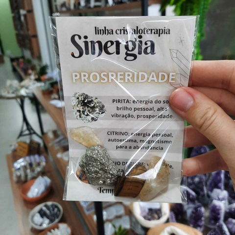 Sinergia da Prosperidade - Linha Cristaloterapia