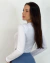 Baby-look Térmica Feminina Branca - comprar online