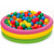 Kit Piscina de Bolinhas Pôr do Sol 86cm + Pacote de 100 Bolinhas Coloridas - comprar online