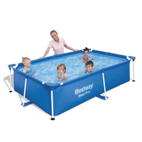 Piscina Bestway 1800 Litros Retangular Armação Estrutural (2,39m x 1,50m x 58cm)