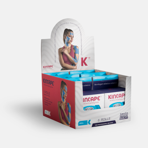 Kintape Sensitive Taping Box 6 Rolos - Basic Azul