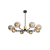 Chandelier with Amber Glass Globes - buy online