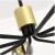 Chandelier with Amber Glass Globes - online store