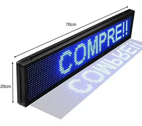 Panel Led Digital 70cmx20cm - comprar online