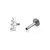 Piercing 3 zircônias - comprar online