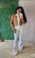 CALÇA BRANCA FLARE COM CINTA - buy online