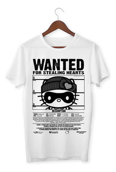 Remera Adulto, Hello Kitty, Wanted Blanco Remera Hello Kitty Wanted S Remera Hello Kitty Wanted - comprar online