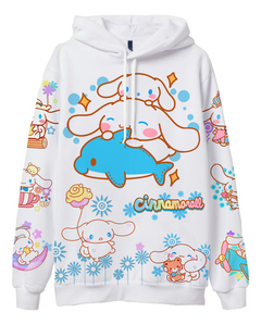 Buzo Hoodie Con Capucha - Cinnamoroll, Kawaii #520