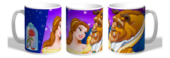Taza La Bella Y La Bestia De Plástico