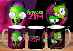 Taza Invasor Zim De Cerámica