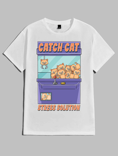 Remera Unisex: Cat Gatitos Kawaii Maquinita Garra #k