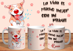 Taza Mi Pitbull De Plástico - comprar online