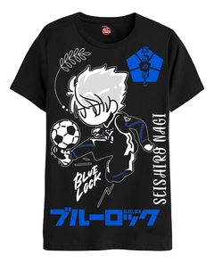 Remera Negra, Seishiro Nagi - Blue Lock