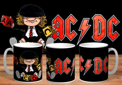 Taza Ac/dc De Cerámica