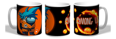 Taza Video Juego Among, Edición Dragon Ball De Cerámica
