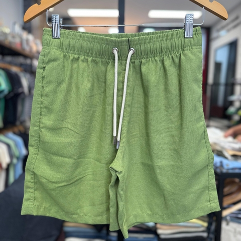 Short Linho 903 Stampini Cor Verde Musgo - comprar online