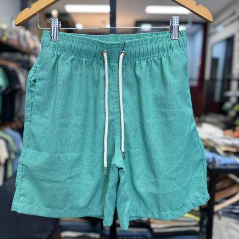 Short Linho 903 Stampini Cor Turquesa - comprar online