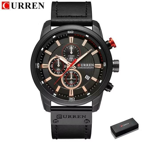 Relógio curren pulseira total preto