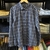 Camisa M/Longa 4387721 Xadrez 2 Slim Fit azul marinho - comprar online
