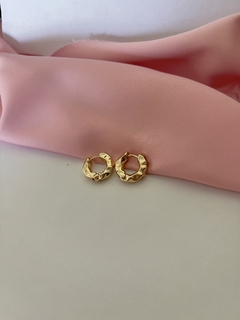 Aretes circulares mini irregluar - comprar en línea