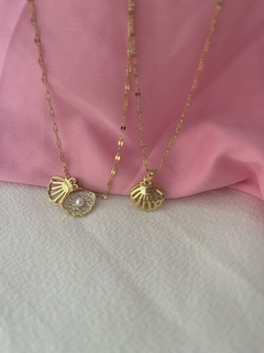 Collar concha y perla