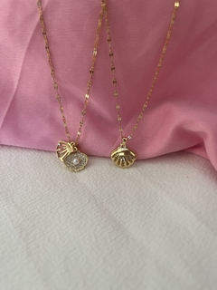 Collar concha y perla - comprar en línea
