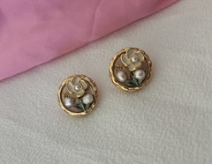 Aretes Barroco Rosa