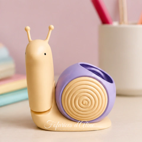 Luminária Caracol com Porta Canetas