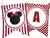 Guirnalda Minnie Fucsia -10 piezas- - comprar online