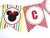 Guirnalda Minnie Roja -10 piezas- - comprar online