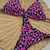 TIRA FINA > Cortininha onça pequena rosa com verde / Tira fina TAM M - comprar online
