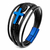 Pulseiras masculinas de design clássico com cruz em couro genuíno e aço inoxidável com fecho magnético - loja online