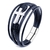 Pulseiras masculinas de design clássico com cruz em couro genuíno e aço inoxidável com fecho magnético - loja online