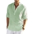 2022 New Men's Casual Blouse Cotton Linen Shirt Loose Tops Long Sleeve Tee Shirt Spring Autumn Casual Handsome Men's Shirts - Dooze