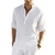 2022 New Men's Casual Blouse Cotton Linen Shirt Loose Tops Long Sleeve Tee Shirt Spring Autumn Casual Handsome Men's Shirts - comprar online