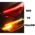 Luzes de led drl flexíveis para corrida acessórios para sinal de seta, luzes laterais de freio amarelo, tira de 12v