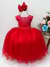 Vestido Infantil Vermelha Damas Luxo Festas