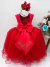 Vestido Infantil Vermelha Damas Luxo Festas na internet