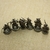 Estatuetas de Samurai em Cobre Japonês - Miniaturas Vintage para Decoração