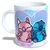 Caneca Personalizada Namorados Stitch e Angel - Amor Eu Te Amo