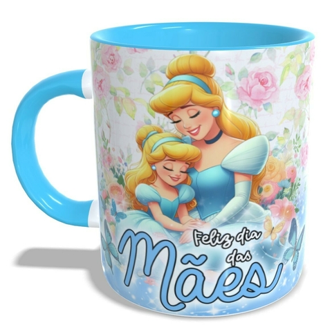 Caneca Personalizada Dia das Mães Princesas - Cinderela