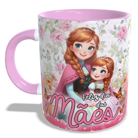 Caneca Personalizada Dia das Mães Princesas - Anna Frozen