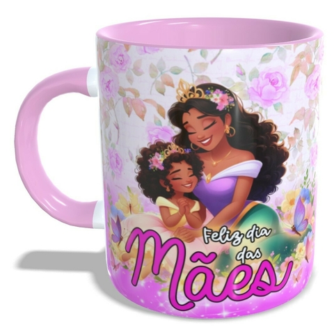 Caneca Personalizada Dia das Mães Princesas - Tiana
