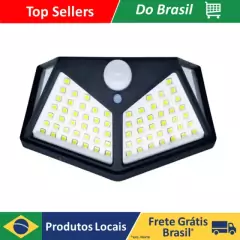 Luminária com 100 leds com sensor de presença